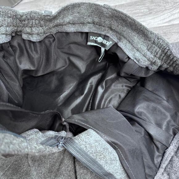 Vintage Wool Pants Tourers Gray Pleated Fully Lined Pockets Dark Academia - Picture 7 of 11